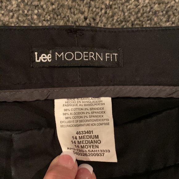 Lee modern fit chinos black size 14 straight leg - Picture 6 of 8